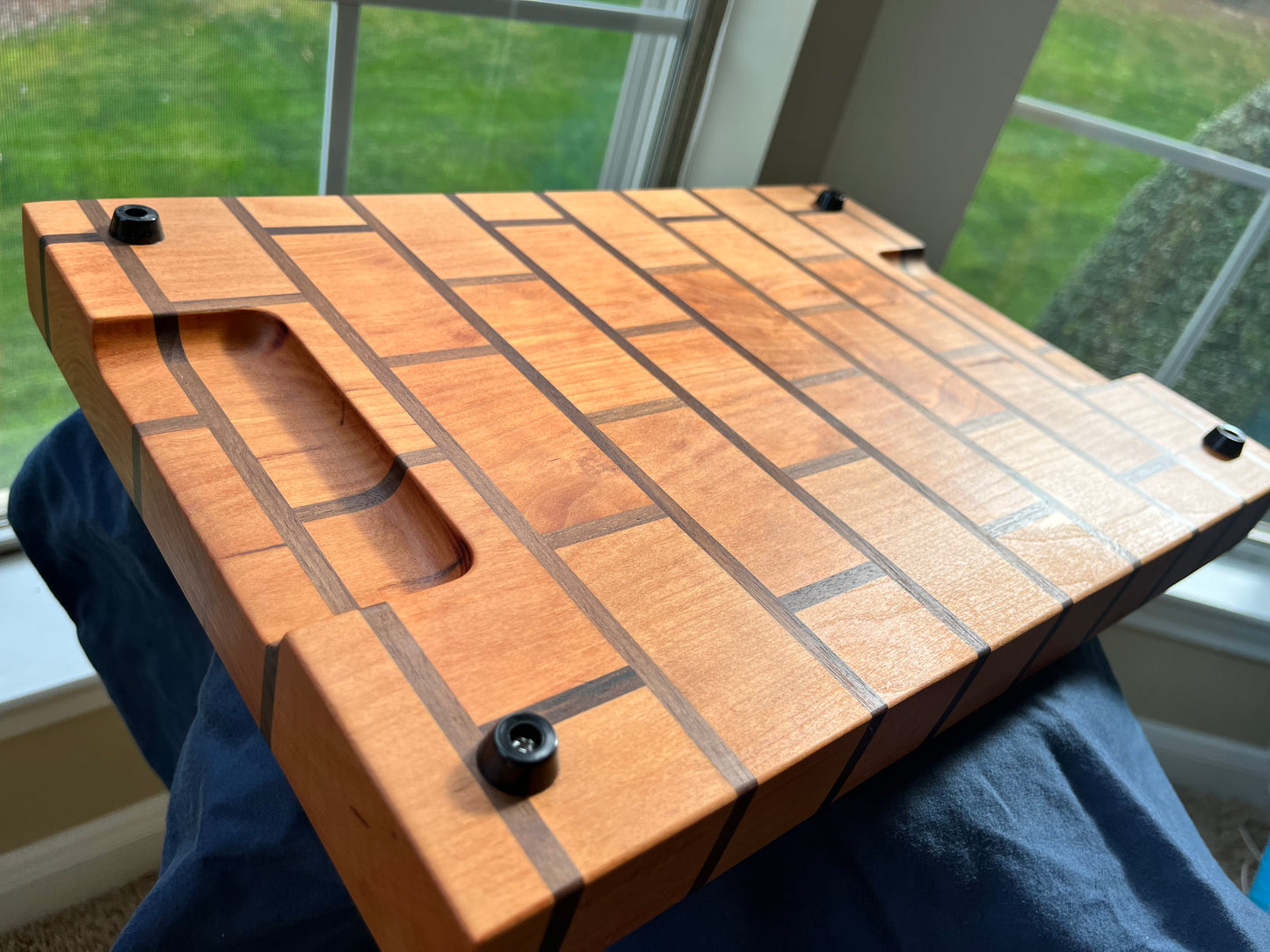 Cherry and Black Walnut Cutting Board made by hand