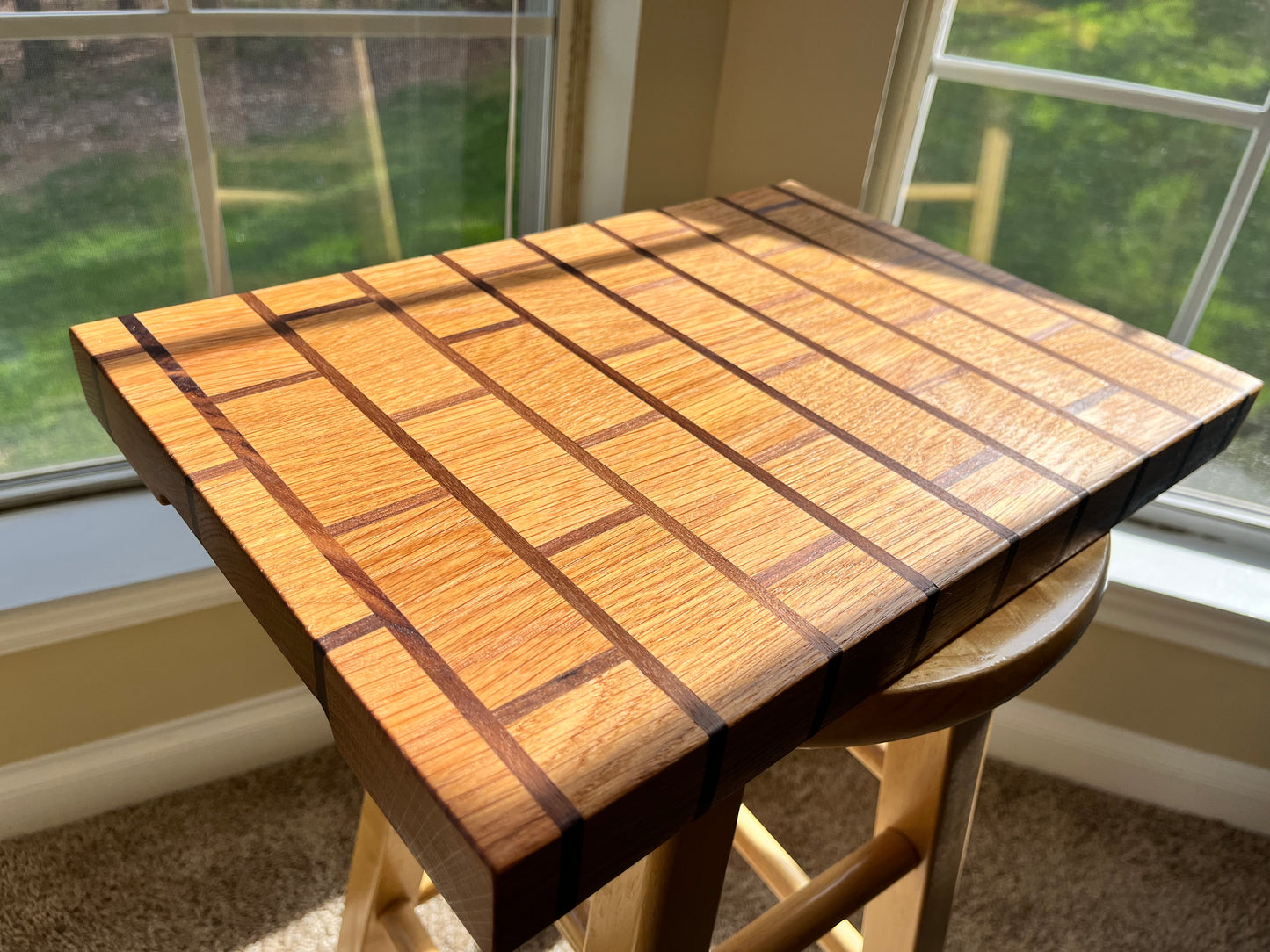 White Oak and Black Walnut Cutting Board