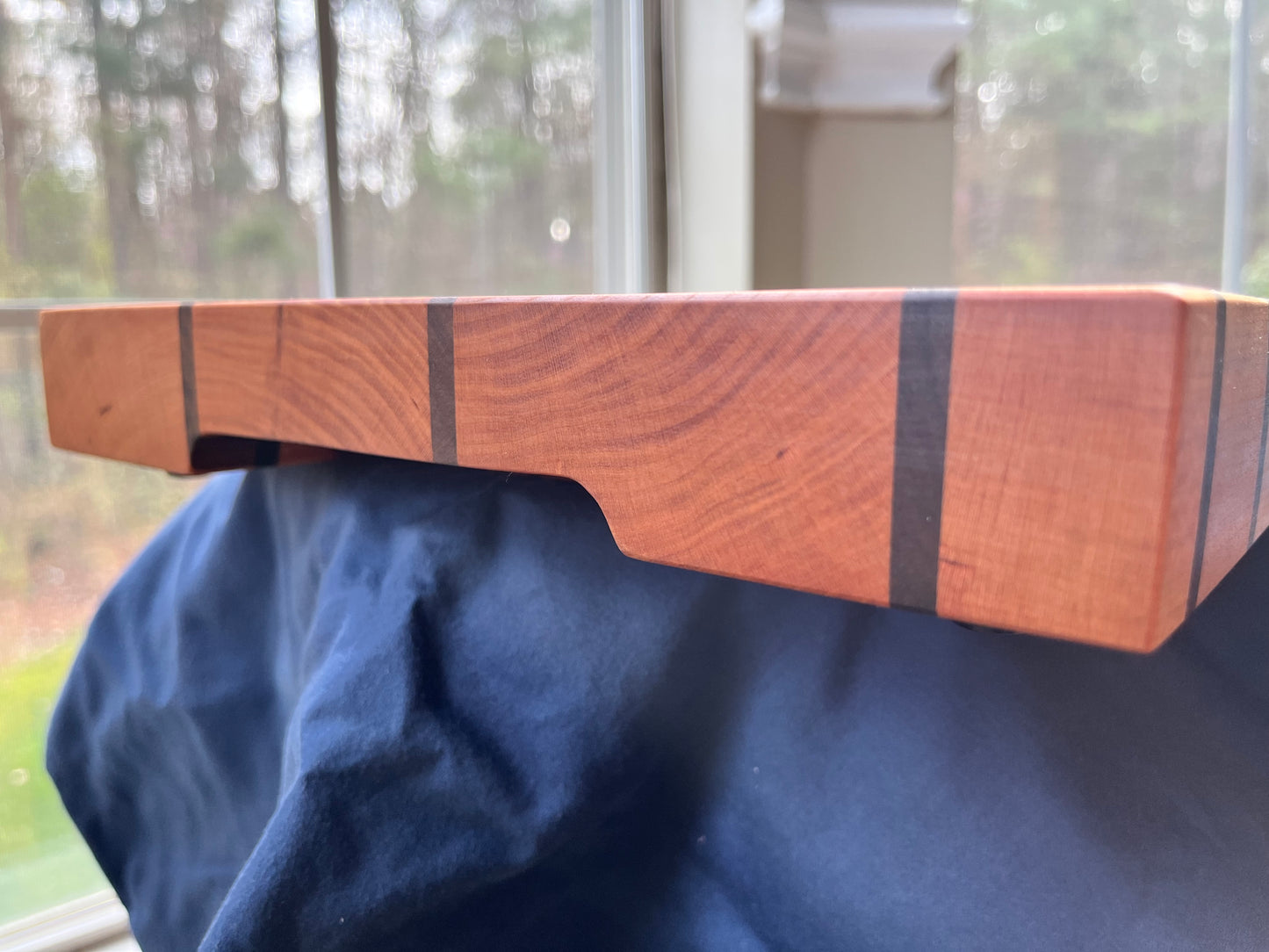 Cherry and Black Walnut Cutting Board made by hand