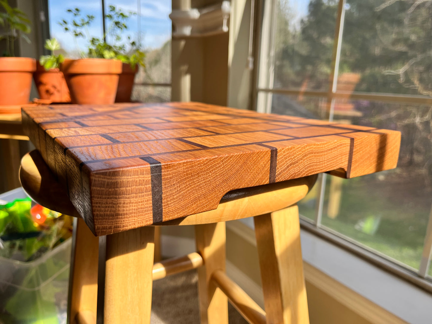 White Oak and Black Walnut Cutting Board